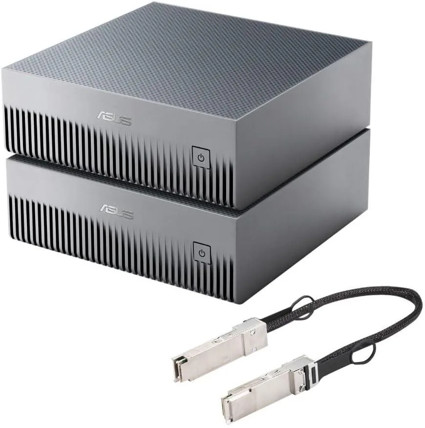 ASUS ASUS GX10-GG0010BN accessory bundle 2x 1TB 128GB ARM Cortex-X925 1.3ft cable — product photo