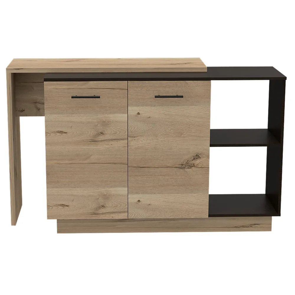FM FURNITURE FM FURNITURE Aspen Kitchen Island FM5580BWD Two Concealed Shelves Three Divisions — product photo