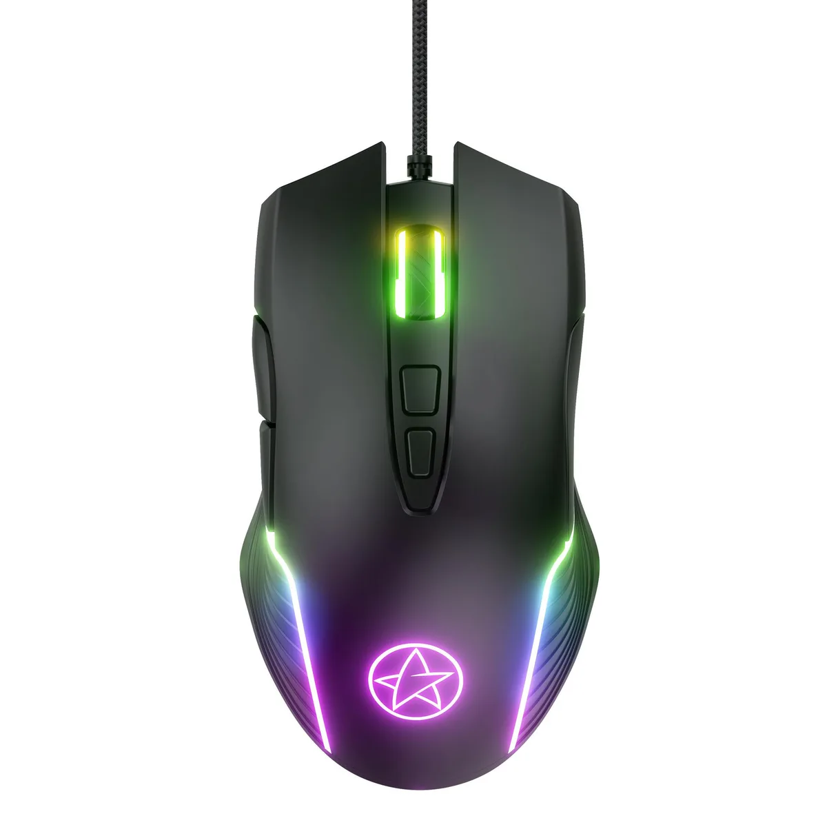 Corn Electronics Corn Electronics G901 Wired Gaming Mouse 6400 DPI 7 Buttons RGB Black — product photo