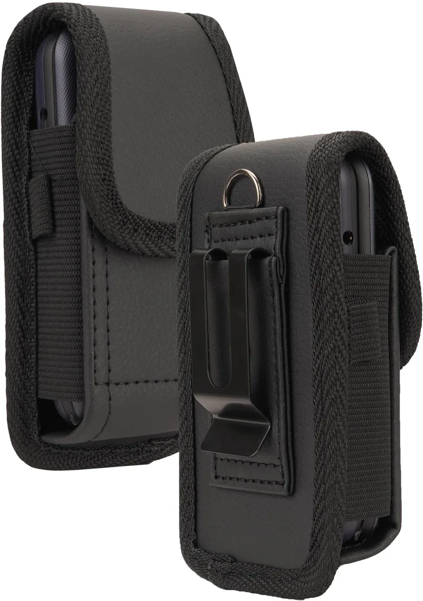 Nakedcellphone Nakedcellphone Vegan Leather Case with Belt Clip and Belt Harness — product photo