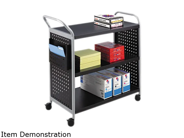 Safco Products Safco Products 5339BL 3-Shelf Utility Cart 31x18x38in 300lb Office Furniture — product photo