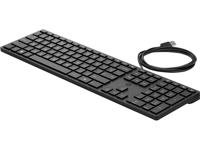 HP HP Wired Desktop 320K Keyboard 9SR37UT#ABA USB Black — product photo