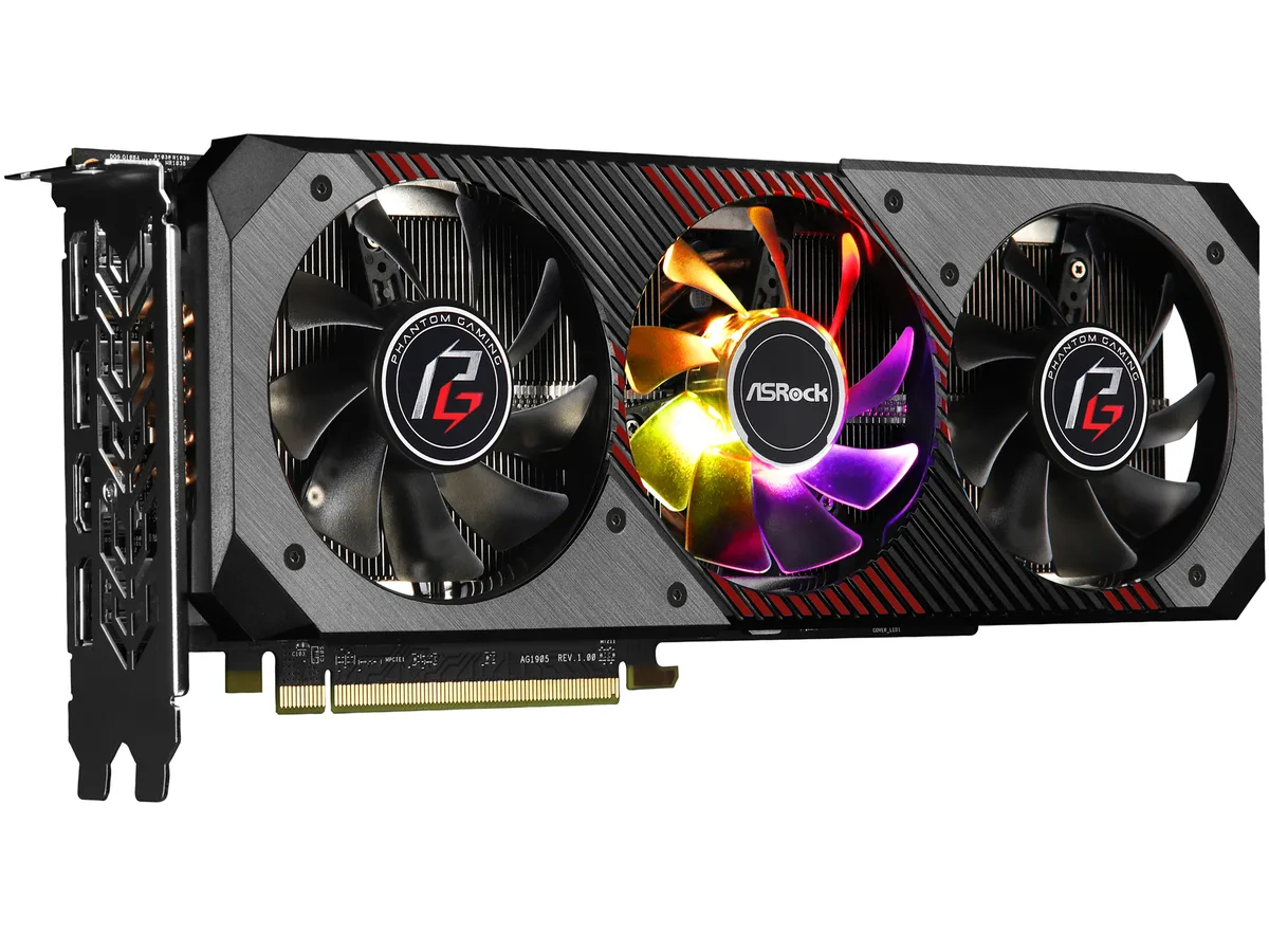 ASRock ASRock RX5700XTPGD8GOC Radeon RX 5700 XT 8GB graphics card — product photo