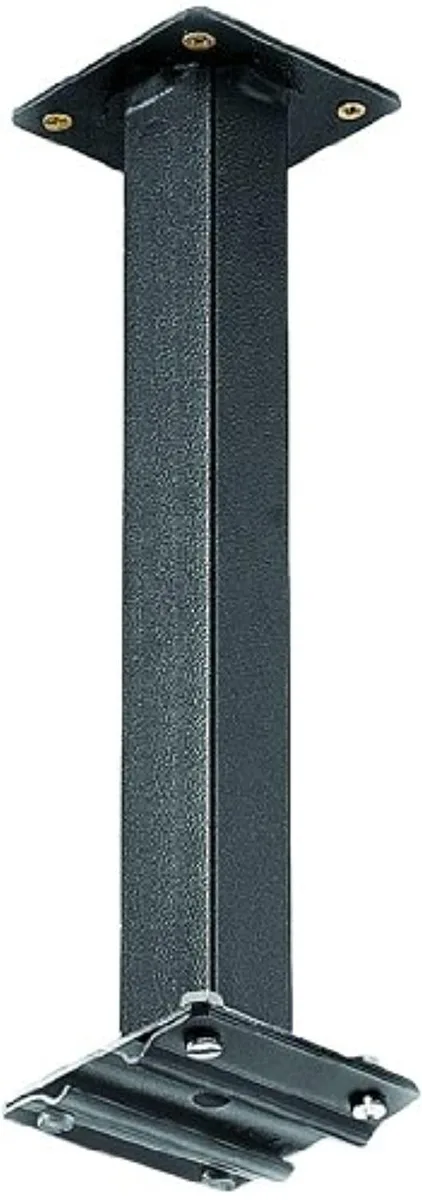 Metal ceiling bracket, twenty inches long, silver finish