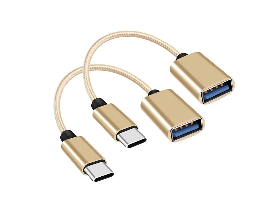 Corn Electronics Corn Electronics USB-C to USB 3.0 Adapter 160mm Gold 2 Pack — product photo