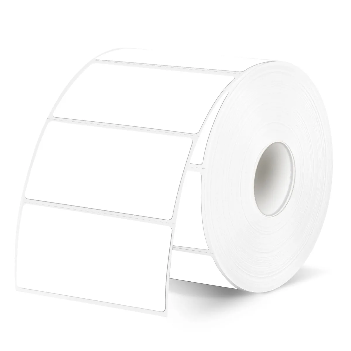 White rectangular thermal labels on a roll, 300 count