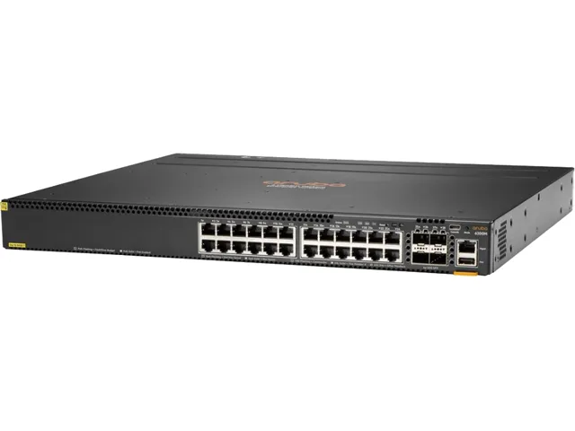 HPE HPE JL662A Aruba 6300M 24G CL4 PoE 4SFP56 network switch — product photo