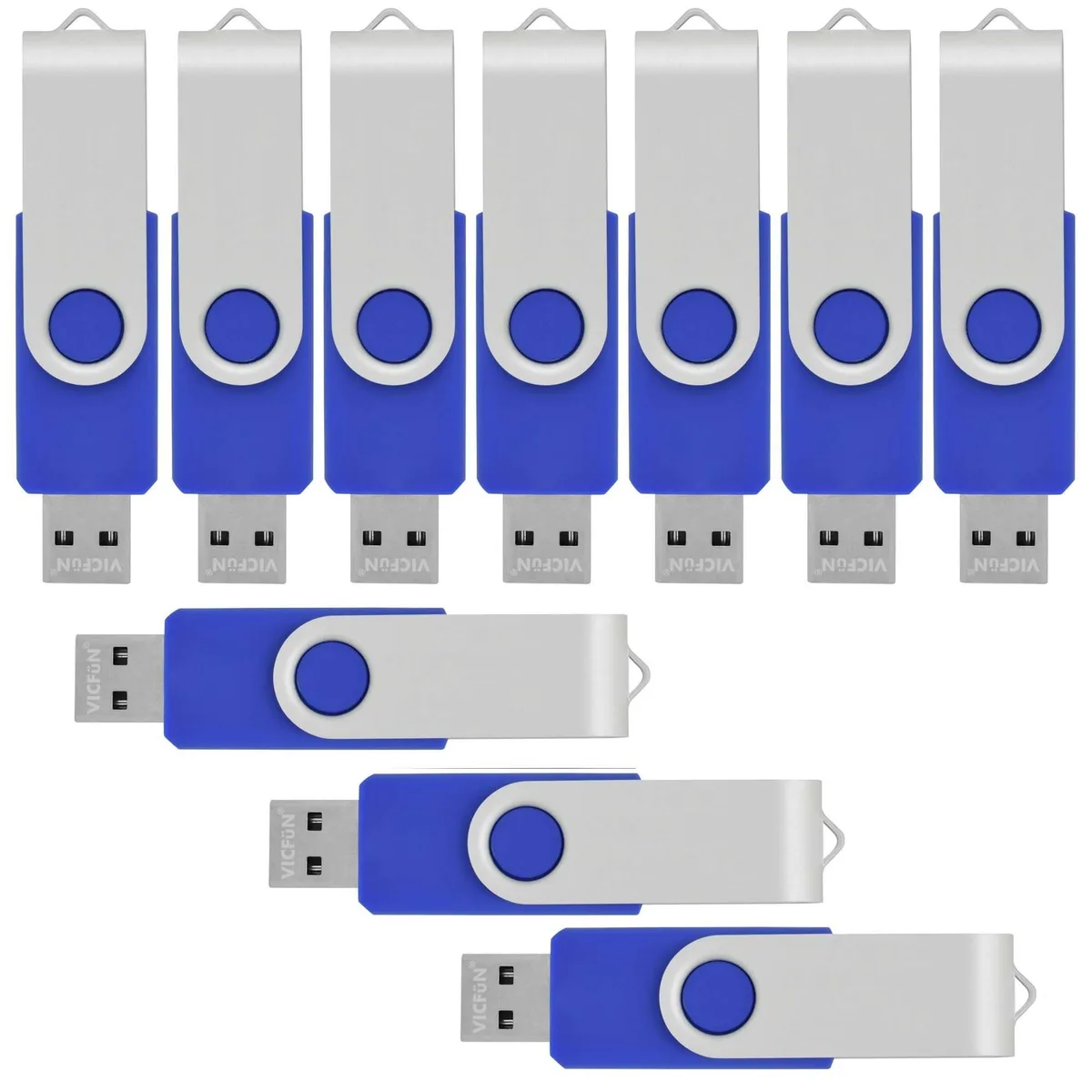 Bipra Bipra 100 pcs 8 GB USB 2.0 Flash Drives Blue — product photo