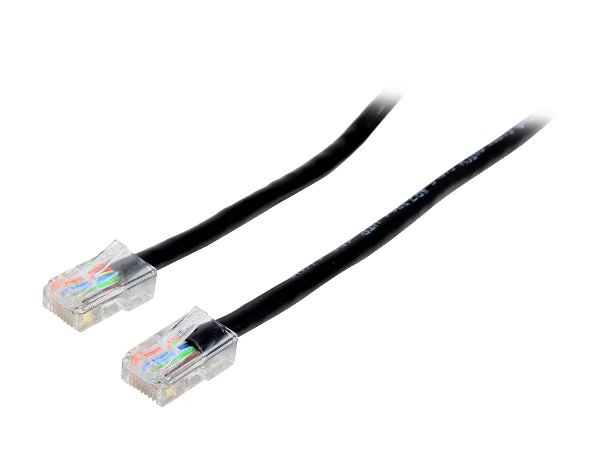 Belkin Belkin A3L791-05-BLK Cat 5E network ethernet cable 5 ft black — product photo