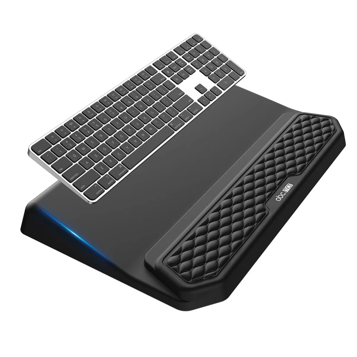 abc.mat WR006 2-in-1 Keyboard Stand Wrist Rest Black 13.3° 7° — product photo