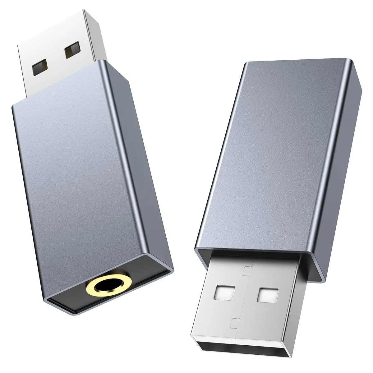 RCA USB-2PACK-3 2 Pack USB to 3.5mm Audio Adapter White — product photo
