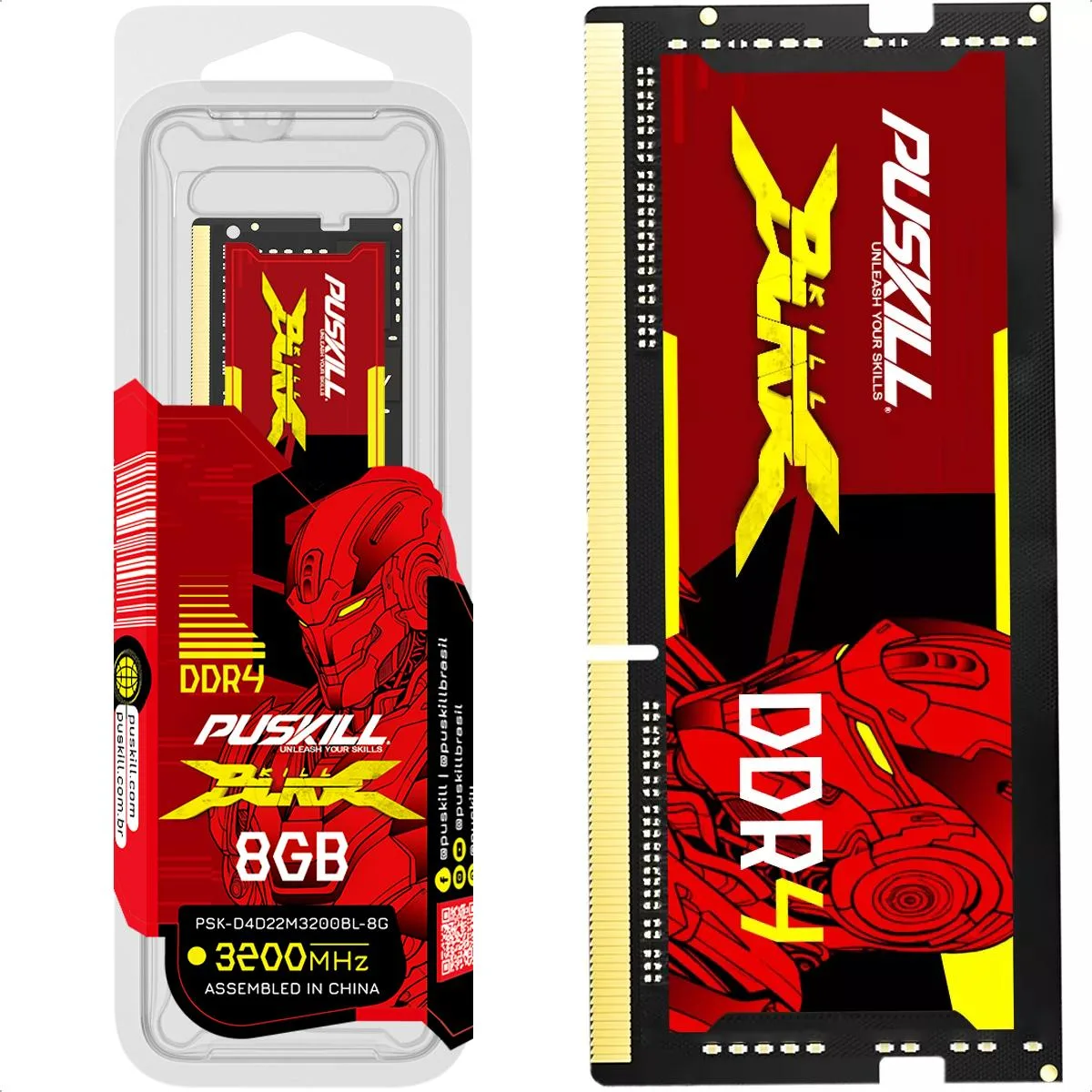 PUSKILL PUSKILL DDR4 8GB 3200MHz CL22 260-Pin Laptop RAM — product photo