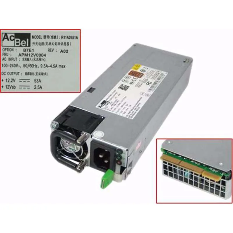 godream godream R1IA2651A B7E1 APM12V0004 Server Power Supply — product photo