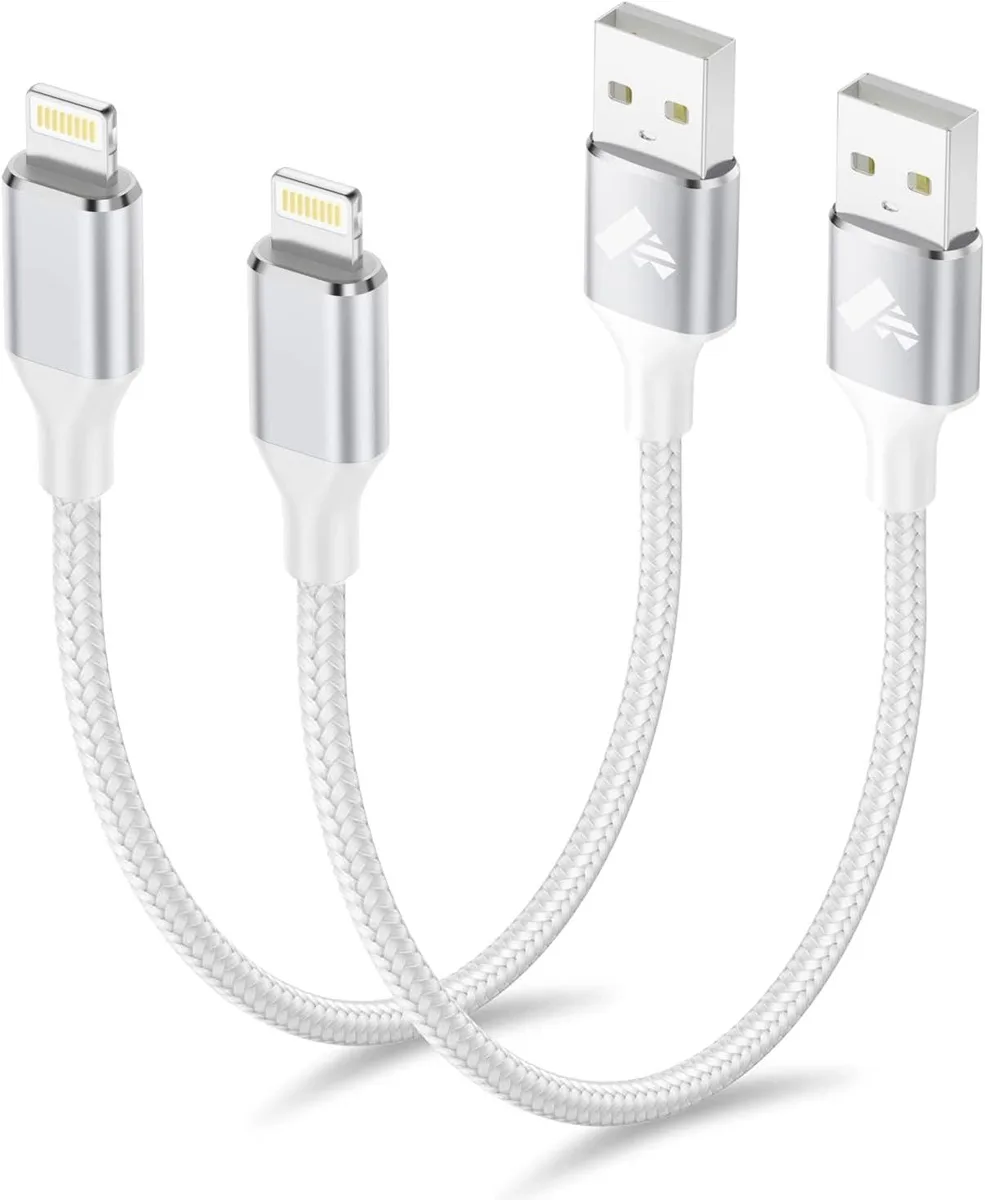 iworkmart iworkmart 1ft USB A to Lightning cable 2-pack MFi charger — product photo