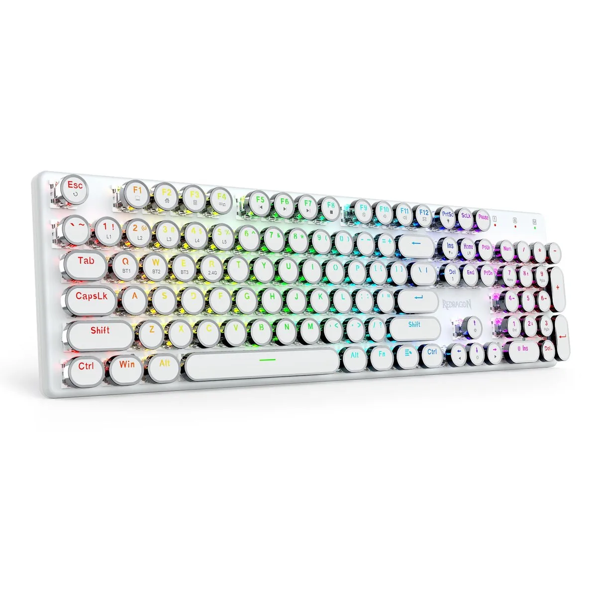 Redragon K710 Wireless Mechanical Gaming Keyboard, White — product photo