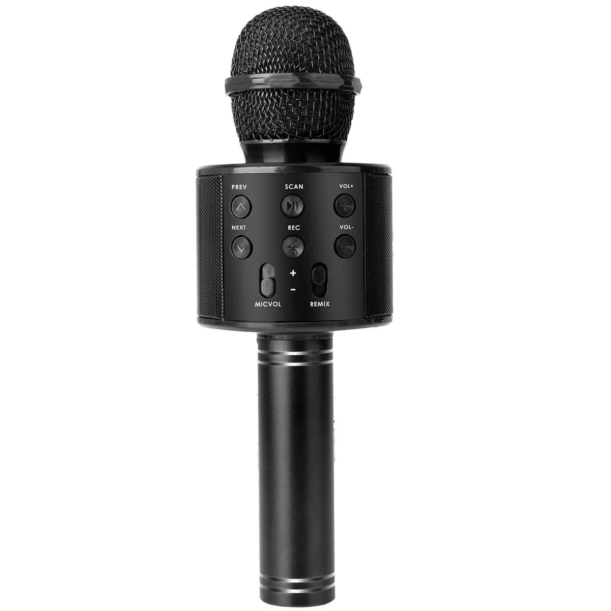  Generic micro998 Wireless Bluetooth 5.3 Karaoke Microphone 12W 360° Sound Black — product photo