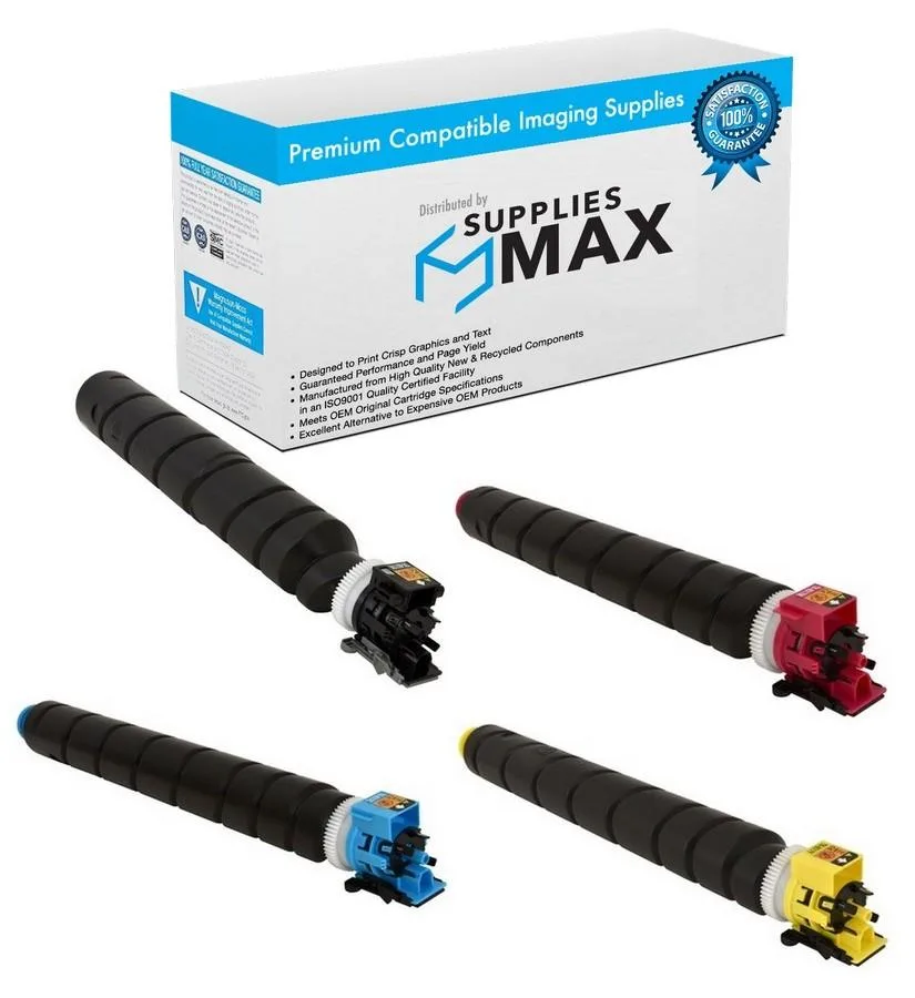 SuppliesMax SuppliesMax KYOTK-8517MP Toner Cartridge Combo Pack (BK/C/M/Y) 30000 Pages — product photo