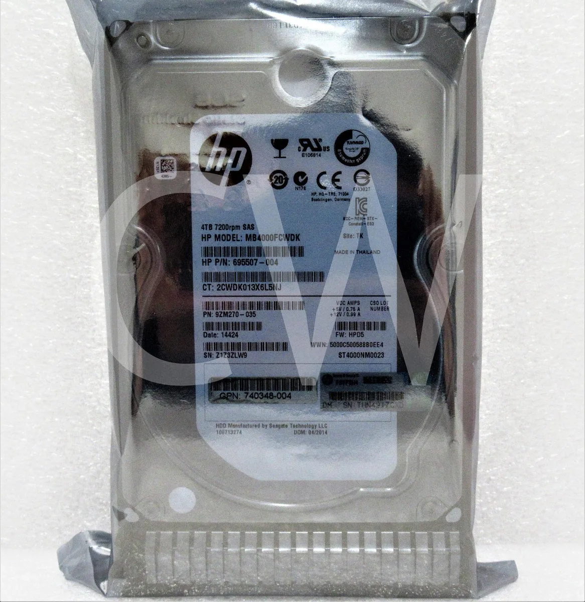 HP HP MB4000FCWDK 4TB 7200RPM SAS 3.5" internal hard drive — product photo