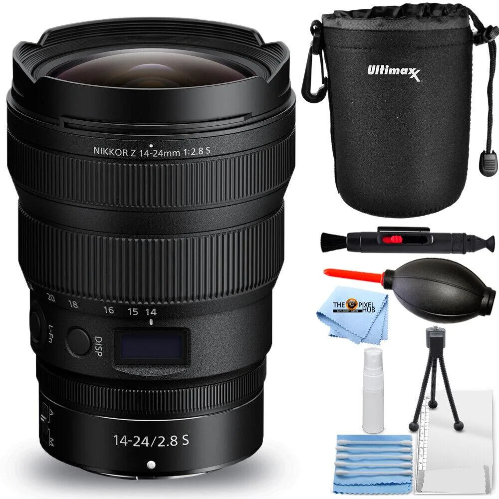 Nikon Global Nikon Global NIKKOR Z 14-24mm f/2.8 S Lens 20097 6PC Accessory Bundle camera lens — product photo