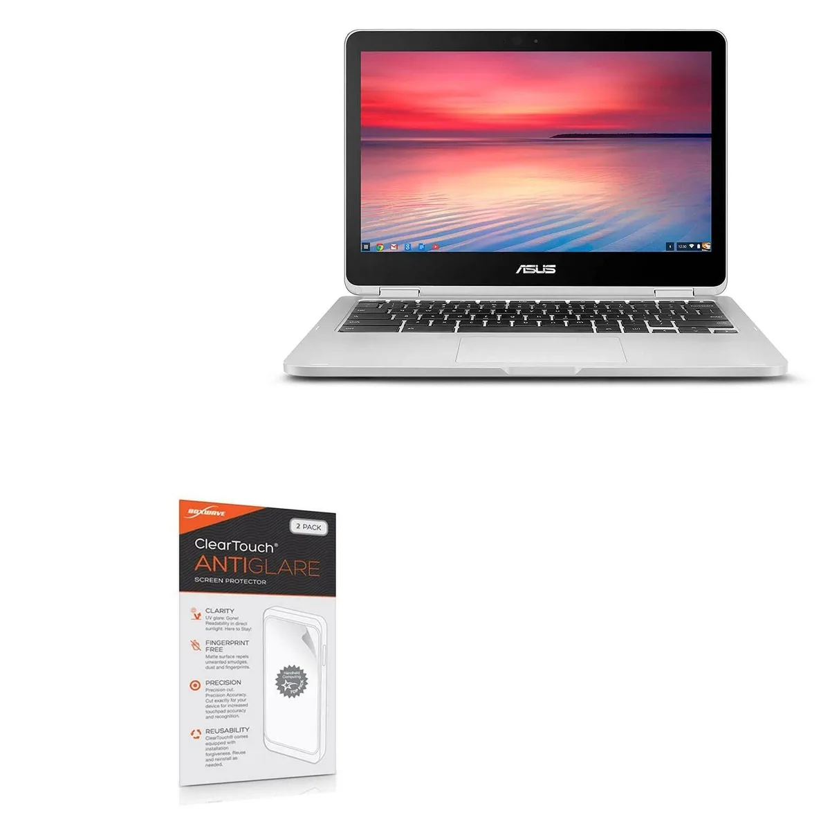 KW-Commerce KW-Commerce ClearTouch Anti-Glare Screen Protector 2-Pack for ASUS Chromebook Flip C302CA — product photo
