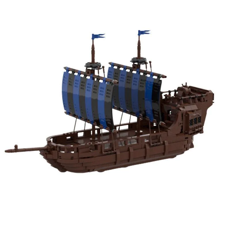 ZITIANYOUBUILD ZITIANYOUBUILD Medieval Pirate Ship Building Set 1320 Pieces MOC — product photo