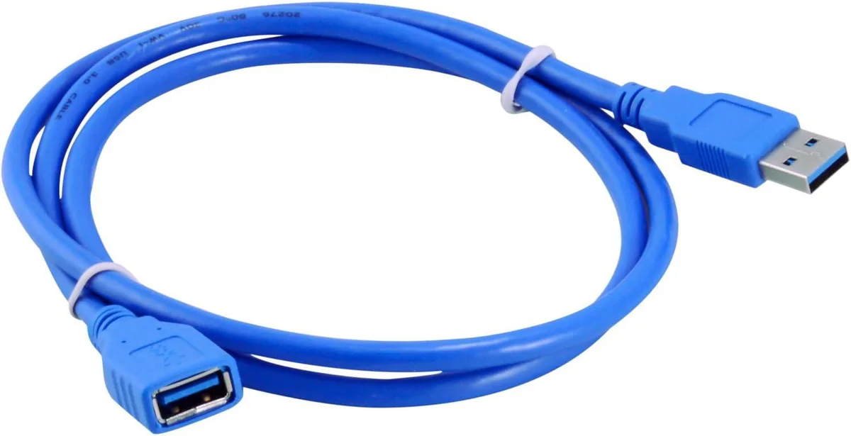 JacobsParts Inc. JacobsParts Inc. U3A-EXT-D USB 3.0 A-Male to A-Female Extension Cable 3ft Blue — product photo