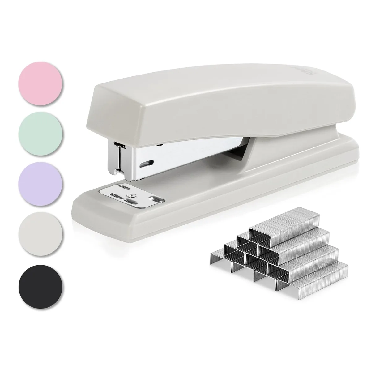Deli Deli 24/6 Model 1131 Stapler White 25 Sheet 640 Staples — product photo