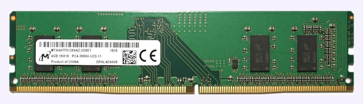 SK hynix SK hynix HMA82GU6JJR8N-VK 4GB DDR4-2666 CL19 1RX16 desktop RAM — product photo
