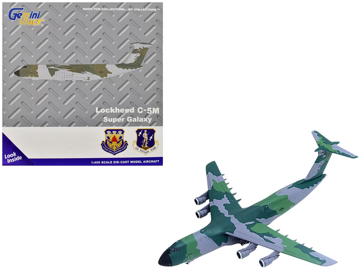 GeminiJets GeminiJets Lockheed C-5M Super Galaxy "NY Air National Guard" 1/400 Diecast — product photo