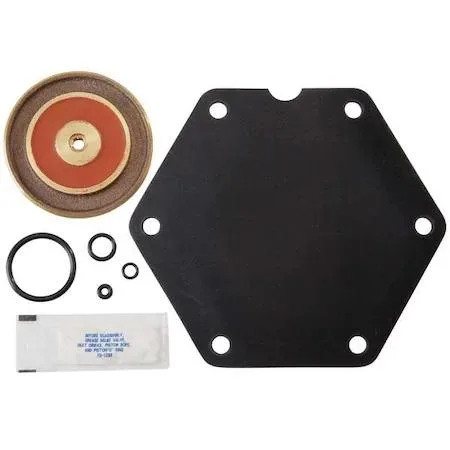 Watts 909 relief valve repair kit components in sealed packaging