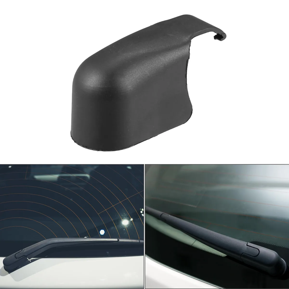 Unique-Bargains Unique-Bargains Rear Wiper Arm Nut Cover Cap for Toyota Yaris 2000-2005 Black — product photo