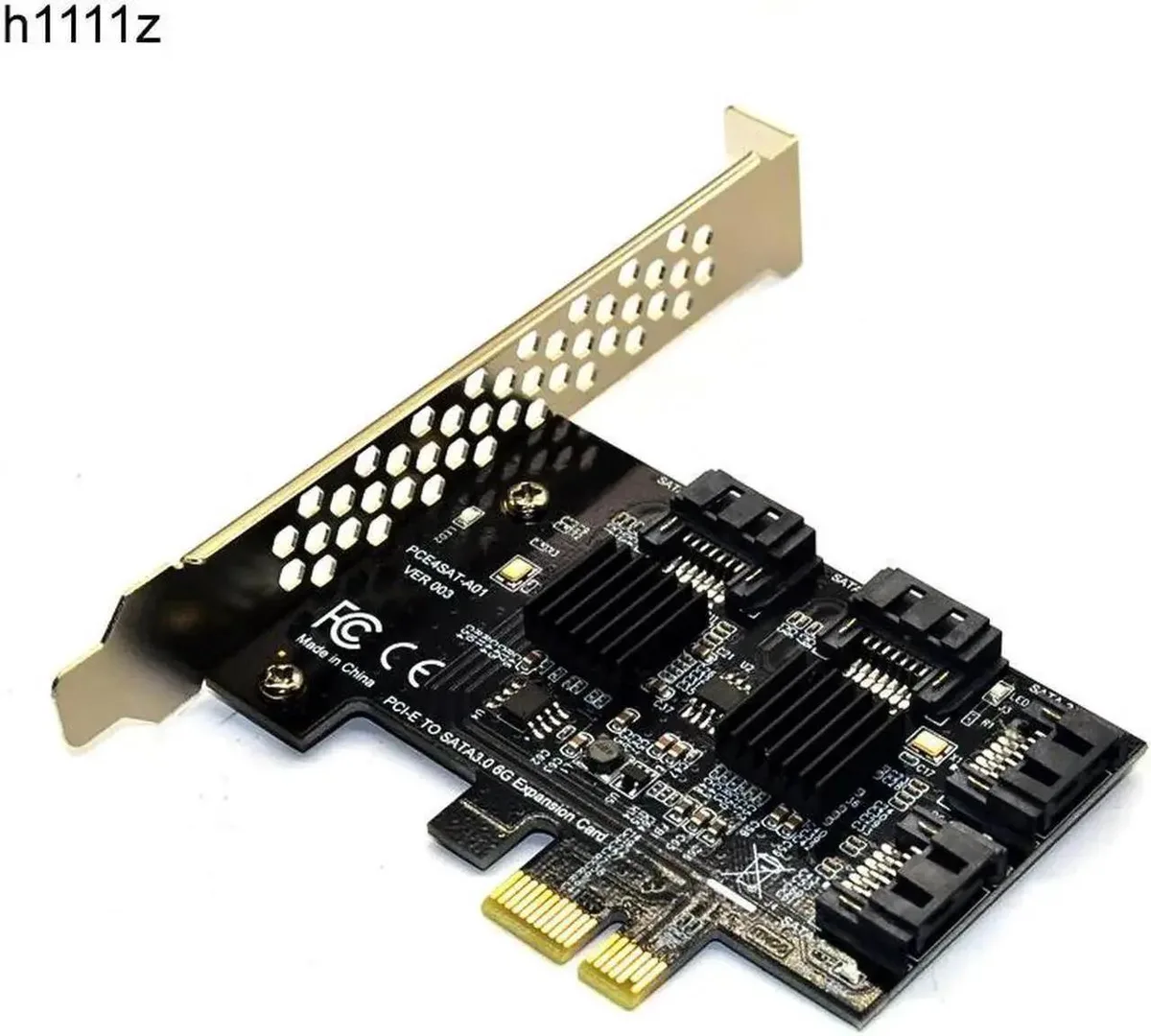 SMUGDESK SMUGDESK 4 Port PCIe to SATA 3.0 Expansion Card with Heat Sink — product photo