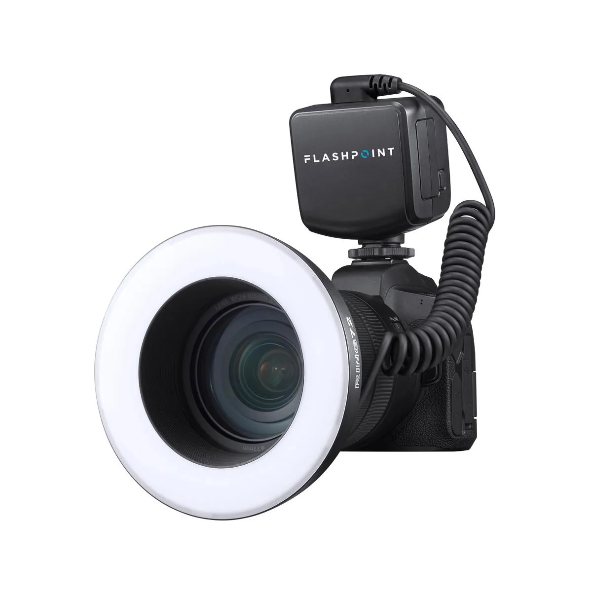 Flashpoint Brand Flashpoint Ring72 Macro LED Ring Light Dual Power 72 LEDs 5600k 49-77mm — product photo