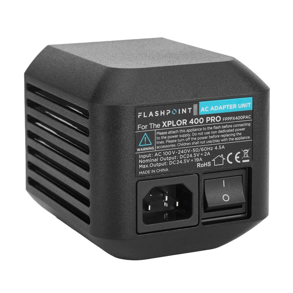 Flashpoint Brand Flashpoint AC Adapter Unit for XPLOR 400 Pro R2 Monolights (Godox AC400) — product photo