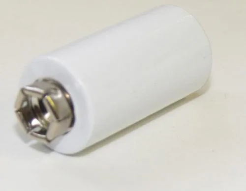 A single 3V alkaline battery, silver cylinder with black top, 16.8 mm diameter, 42.4 mm height