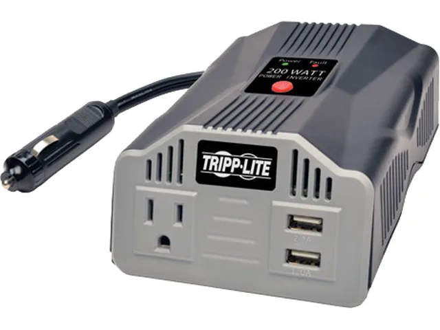 Tripp Lite Tripp Lite PV200USB 200W 12V 120V 2 USB 1 Outlet Power Inverter — product photo