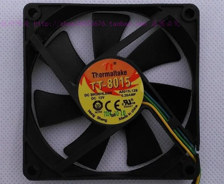 SXDOOL SXDOOL TT-8015 80mm case fan 12V 0.28A 1000-4000 rpm — product photo
