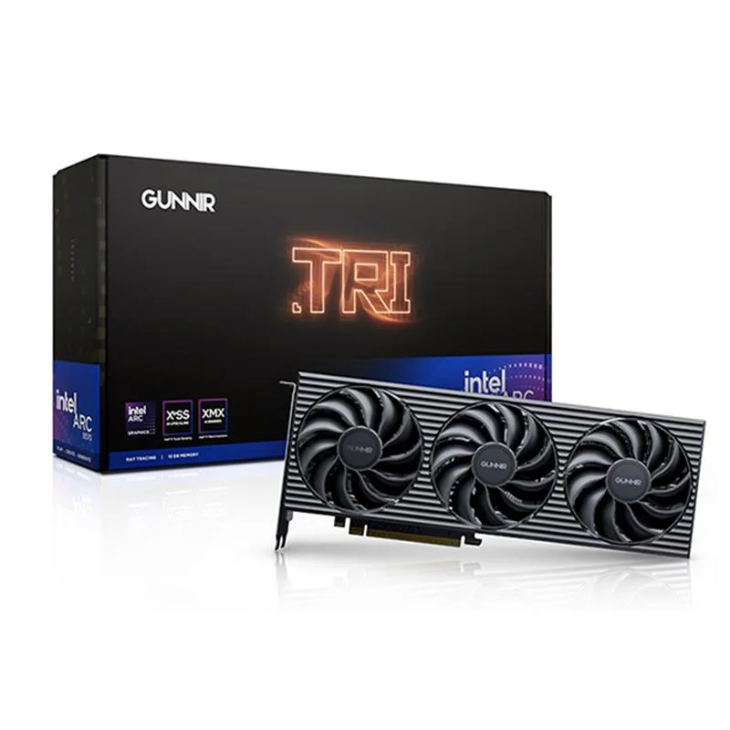 GUNNIR GUNNIR Intel Arc B570 Tri 10G OC graphics card — product photo