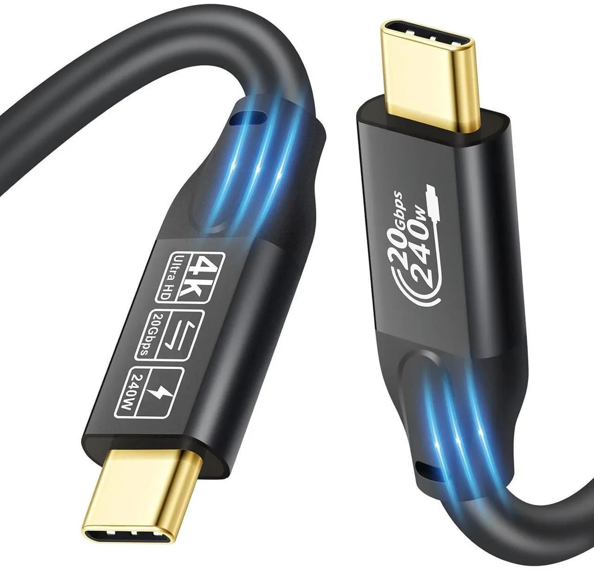 Aomoproing Aomoproing 20Gbps USB 3.2 Gen 2 Cable 240W PD 3.1 4K@60Hz 2M — product photo