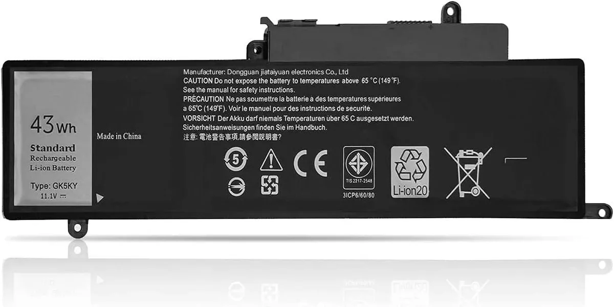NShi NShi GK5KY Laptop Battery 11.1V 43Wh for Dell Inspiron 13-7347 11-3147 13-7000 — product photo