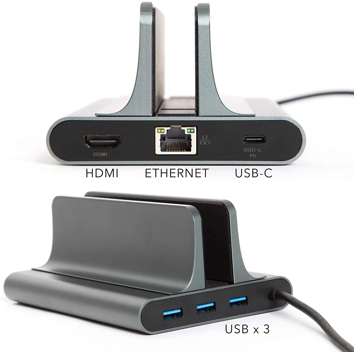 NShi NShi 6-in-1 USB-C Thunderbolt 3 Docking Station Stand — product photo