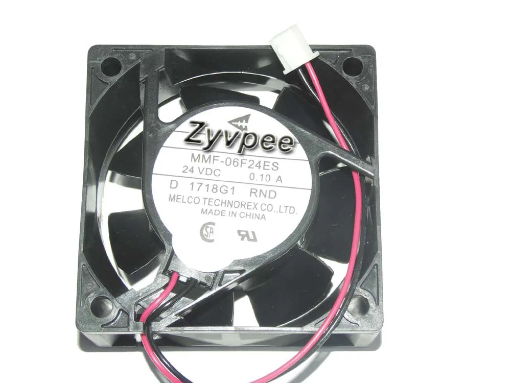 Zyvpee Zyvpee MMF-06F24ES RND 60mm 24V 0.1A 2-pin ball-bearing case fan — product photo
