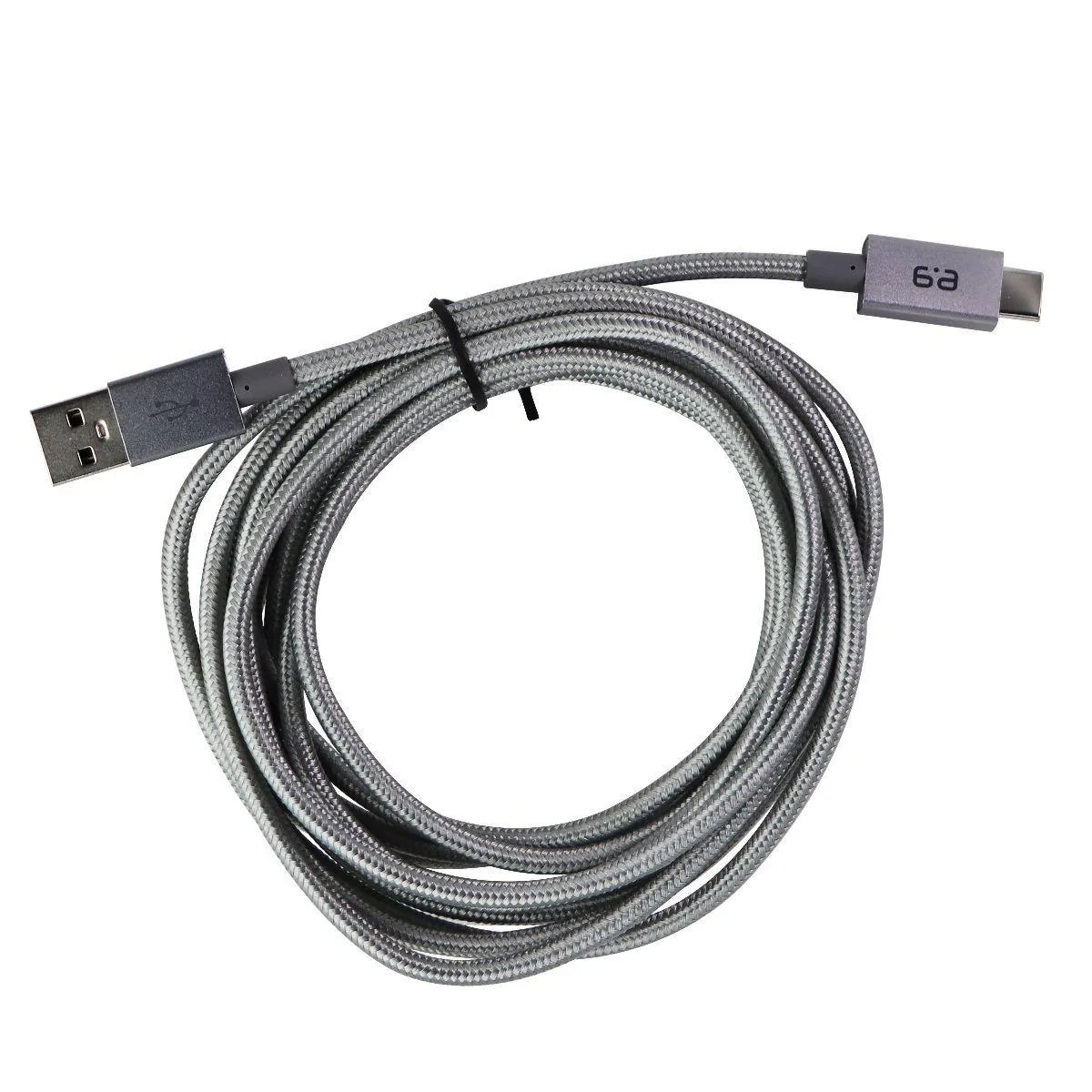 PureGear PureGear 10 ft Braided USB-A to USB-C Cable Gray — product photo