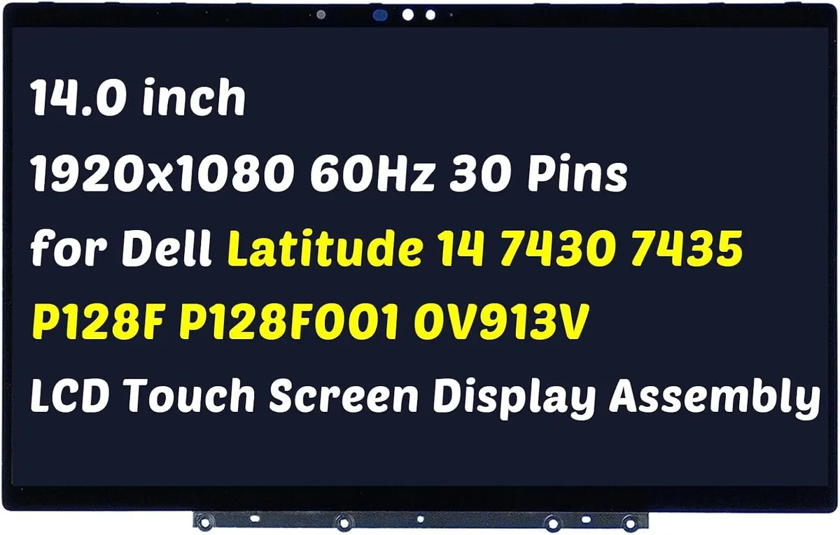 NUOLAISUN NUOLAISUN laptop screen 14.0 inch 30 Pins 1920x1080 for Dell Latitude 7430 7435 2-in-1 P136G002 0V913V — product photo
