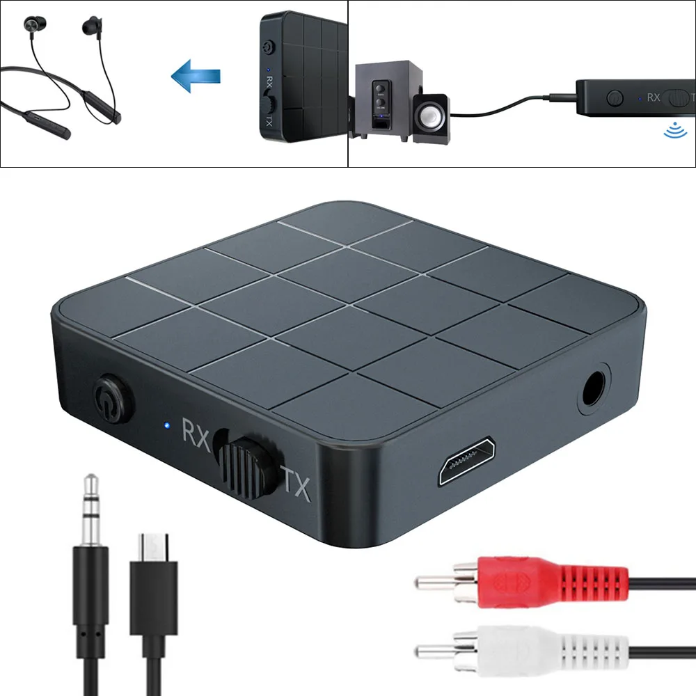 TelDaykemei TelDaykemei KN321 Bluetooth 5.0 Transmitter Receiver 3.5mm AUX Adapter — product photo