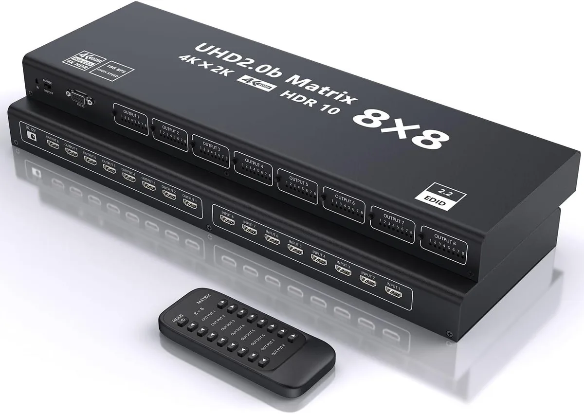 Jansicotek Jansicotek OZJ8 8x8 HDMI 2.0b Matrix Switcher — product photo
