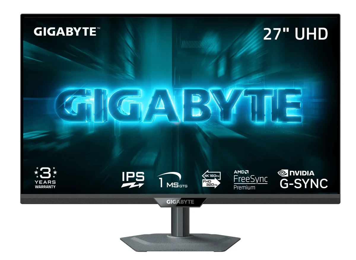 GIGABYTE GIGABYTE G27U 27" Dual Mode 4K 160Hz / FHD 320Hz gaming monitor — product photo