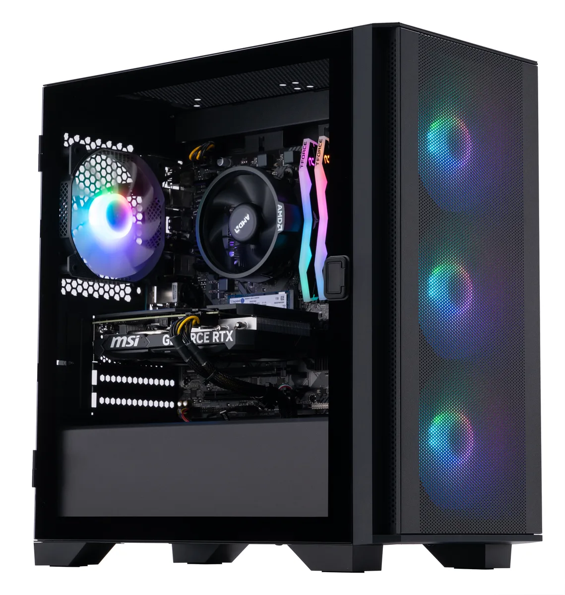 ABS ABS AR76004060ti gaming PC Ryzen 5 7600 RTX 4060 Ti 8GB 32GB DDR5 1TB NVMe — product photo