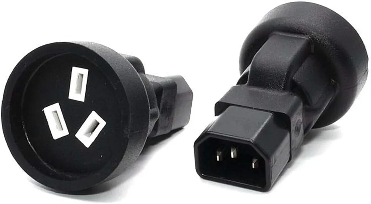 TeKit TeKit IEC C14 to AU 3-pin adapter 10A 250V 87g — product photo
