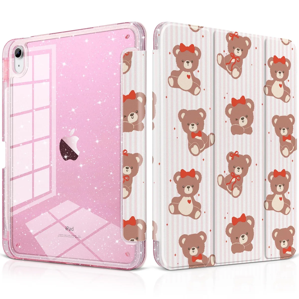 Astro Gaming Astro Gaming iPad 10/11 Case Glitter Acrylic Pencil Holder Trifold Stand Lovely Bears 2 in 1 accessory — product photo